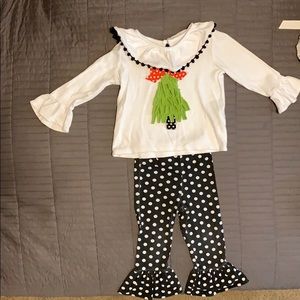 Mudpie toddler girls Christmas set